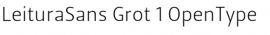 Download Leitura Sans Grot 1 Font Title Preview