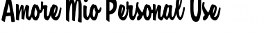 Download Amore Mio Personal Use Regular Font Title Preview