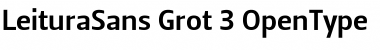 Download Leitura Sans Grot 3 Font Title Preview