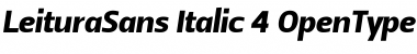 Download Leitura Sans Italic 4 Font Title Preview