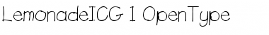 Download LemonadeICG Regular Font Title Preview