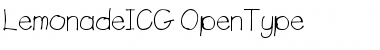 Download LemonadeICG Regular Font Title Preview