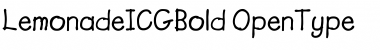 Download Lemonade Bold Font Title Preview