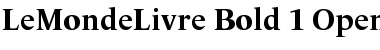 Download LeMondeLivre Bold Font Title Preview
