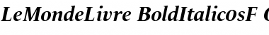 Download LeMonde Livre OsF BoldItalic Font Title Preview