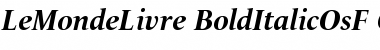 Download LeMondeLivre Bold Italic Oldstyle Figures Font Title Preview