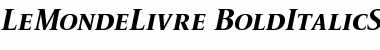 Download LeMonde Livre SC BoldItalic Font Title Preview