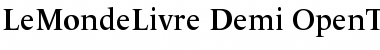 Download LeMondeLivre Demi Font Title Preview