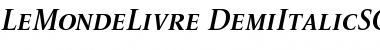 Download LeMondeLivre DemiItalic Small Caps Font Title Preview