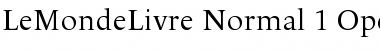 Download LeMondeLivre Normal Font Title Preview