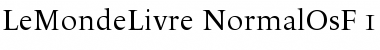 Download LeMondeLivre Normal Oldstyle Figures Font Title Preview