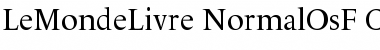 Download LeMonde Livre OsF Normal Font Title Preview