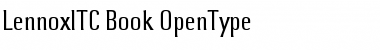 Download Lennox ITC Book Font Title Preview