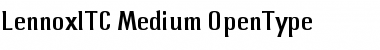 Download Lennox ITC Medium Font Title Preview