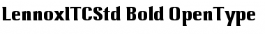 Download Lennox ITC Std Bold Font Title Preview