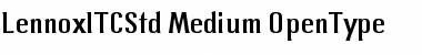 Download Lennox ITC Std Medium Font Title Preview
