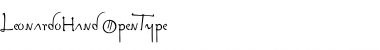 Download Leonardo Hand Font Title Preview
