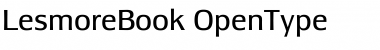 Download LesmoreBook Regular Font Title Preview