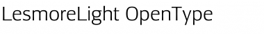 Download LesmoreLight Regular Font Title Preview