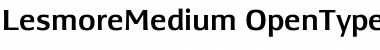 Download LesmoreMedium Regular Font Title Preview