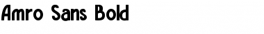 Download Amro Sans Bold Font Title Preview