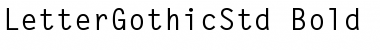 Download Letter Gothic Std Bold Font Title Preview