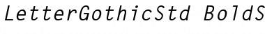 Download Letter Gothic Std Bold Slanted Font Title Preview