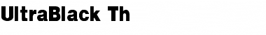 Download UltraBlack Th Regular Font