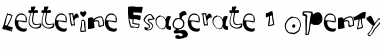 Download Letterine Esagerate Font Title Preview