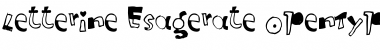 Download Letterine Esagerate Font Title Preview