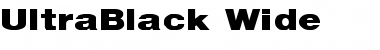 Download UltraBlack Wd Font
