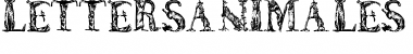 Download LettersAnimales Regular Font Title Preview
