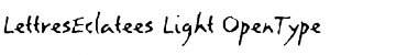 Download LettresEclatees Light Font Title Preview