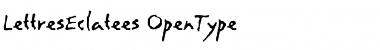 Download LettresEclatees Regular Font Title Preview