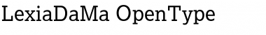 Download Lexia DaMa Regular Font Title Preview