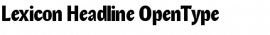 Download Lexicon Headline Regular Font Title Preview