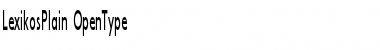 Download Lexikos Plain Font Title Preview