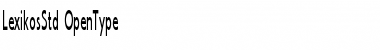 Download Lexikos Std Regular Font Title Preview