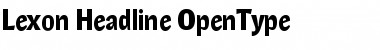 Download Lexon Headline Regular Font Title Preview