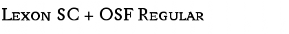Download Lexon SC + OSF Regular Font Title Preview