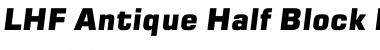Download LHF Antique Half Block Italic Font Title Preview