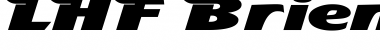 Download LHF Brien Regular Font Title Preview