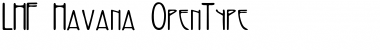 Download LHF Havana Regular Font Title Preview