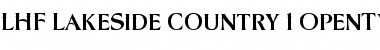 Download LHF Lakeside Country 1 Regular Font Title Preview