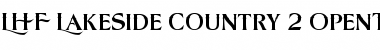 Download LHF Lakeside Country 2 Regular Font Title Preview