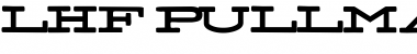 Download LHF Pullman Train Regular Font Title Preview