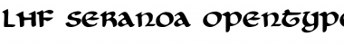 Download LHF Seranoa Regular Font Title Preview