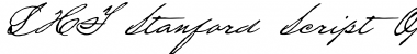 Download LHF Stanford Script Regular Font Title Preview