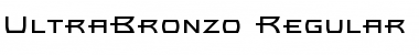 Download UltraBronzo Regular Font Title Preview