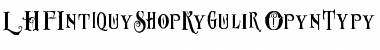 Download LHF Antique Shop Regular Regular Font Title Preview
